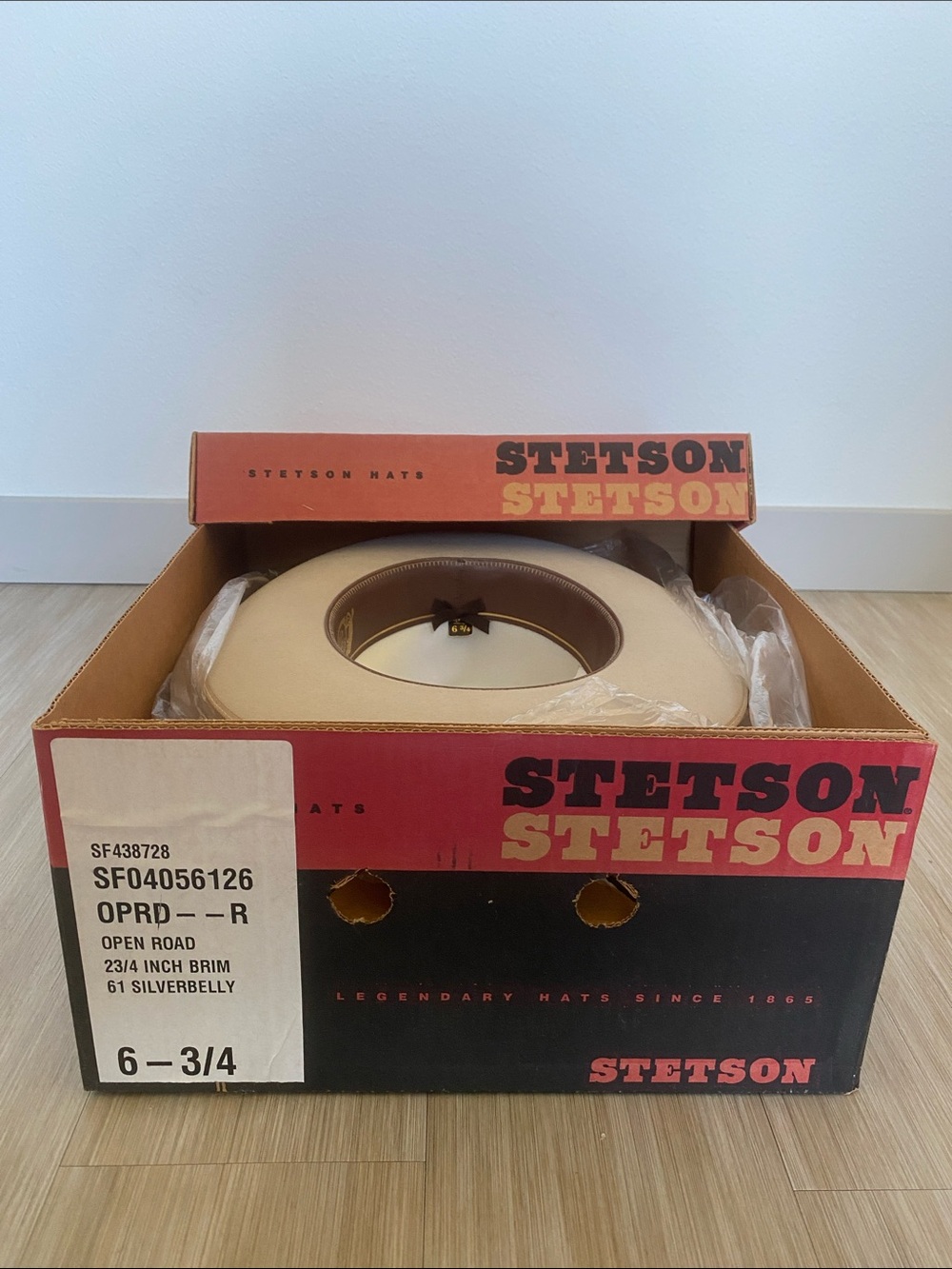 NWT Vintage Stetson ‘Open Road’ Hat - made in USA - Picture 7 of 7